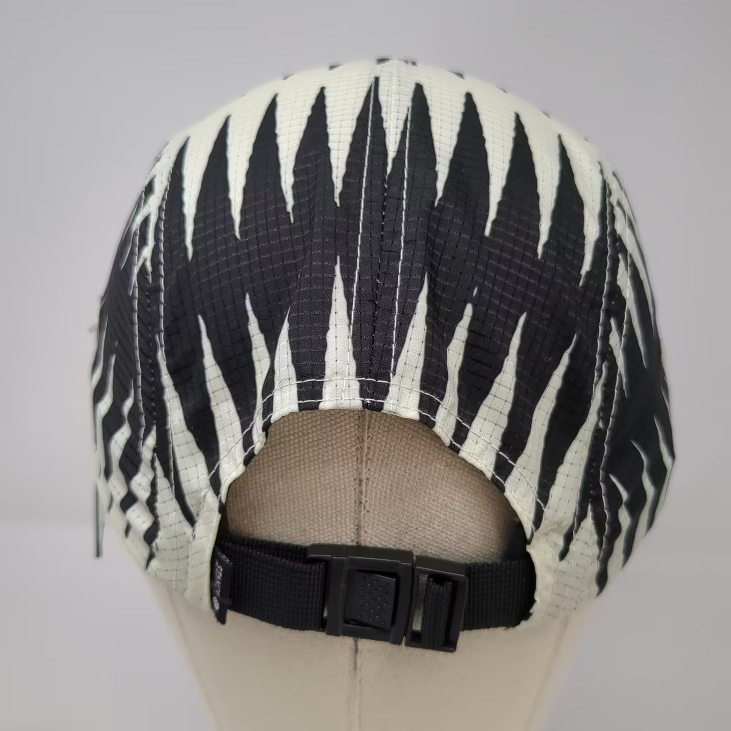 Stance 5 Panel Black White Zigzag Pattern Hat One Size OS Adjustable Strap