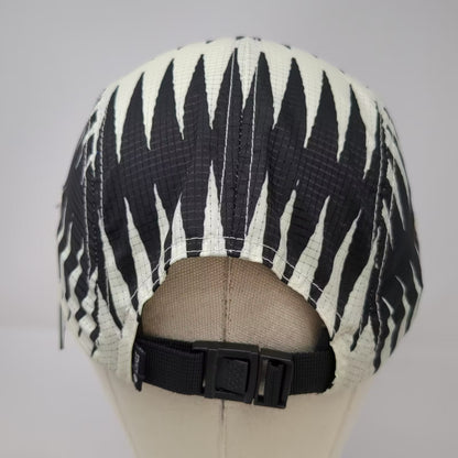 Stance 5 Panel Black White Zigzag Pattern Hat One Size OS Adjustable Strap