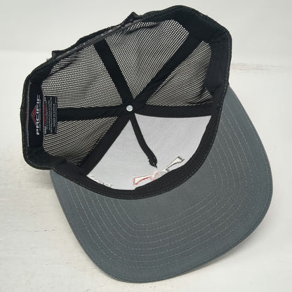 Pacific Headwear Gray OSFM Trucker Hat Tuckers Timber Pine Tree Mesh Snapback