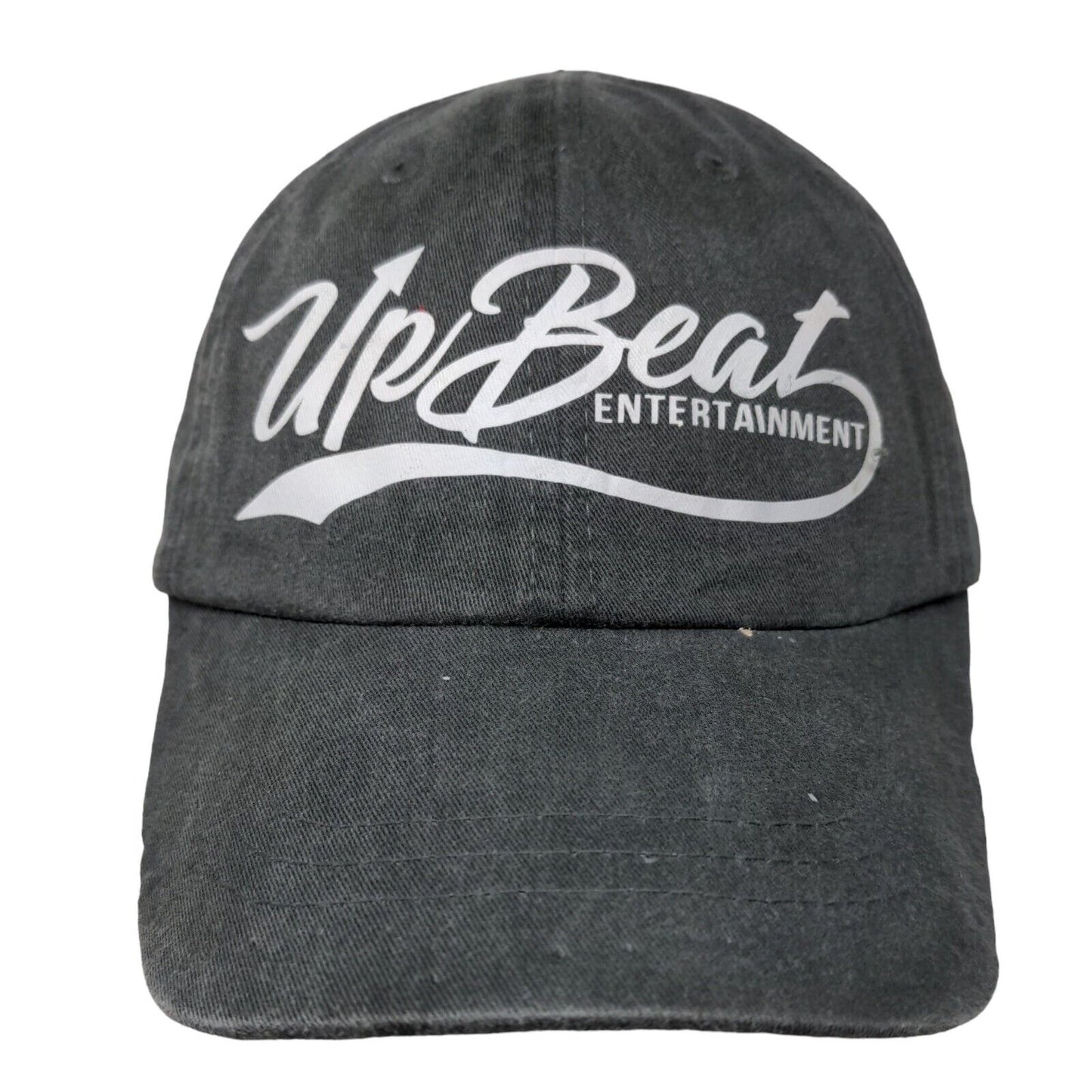 Up Beat Entertainment Slideback Hat Gray One Size Adjustable Vented Holes Adams