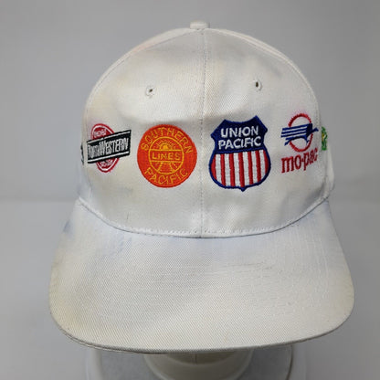 Union Pacific Snapback Hat White One Size Adjustable Embroidered