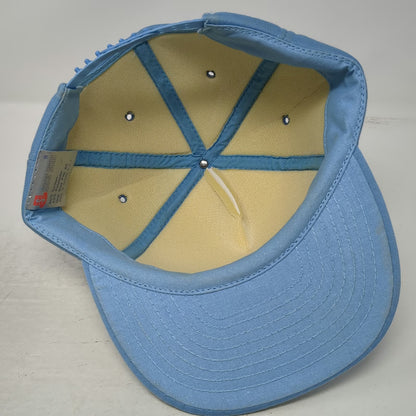 San Sun Trucker Hat Blue White Snapback Tupperware Jerome Idaho Logo Vintage