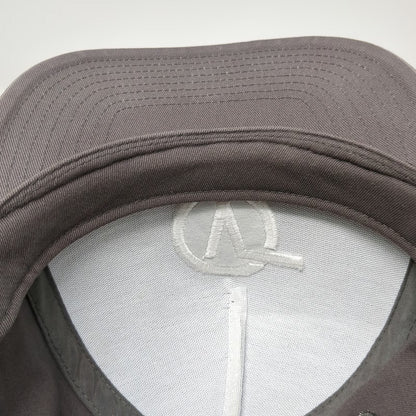Vans 5 Panel Gray One Size Snapback Hat Off The Wall Logo Structured Embroidered