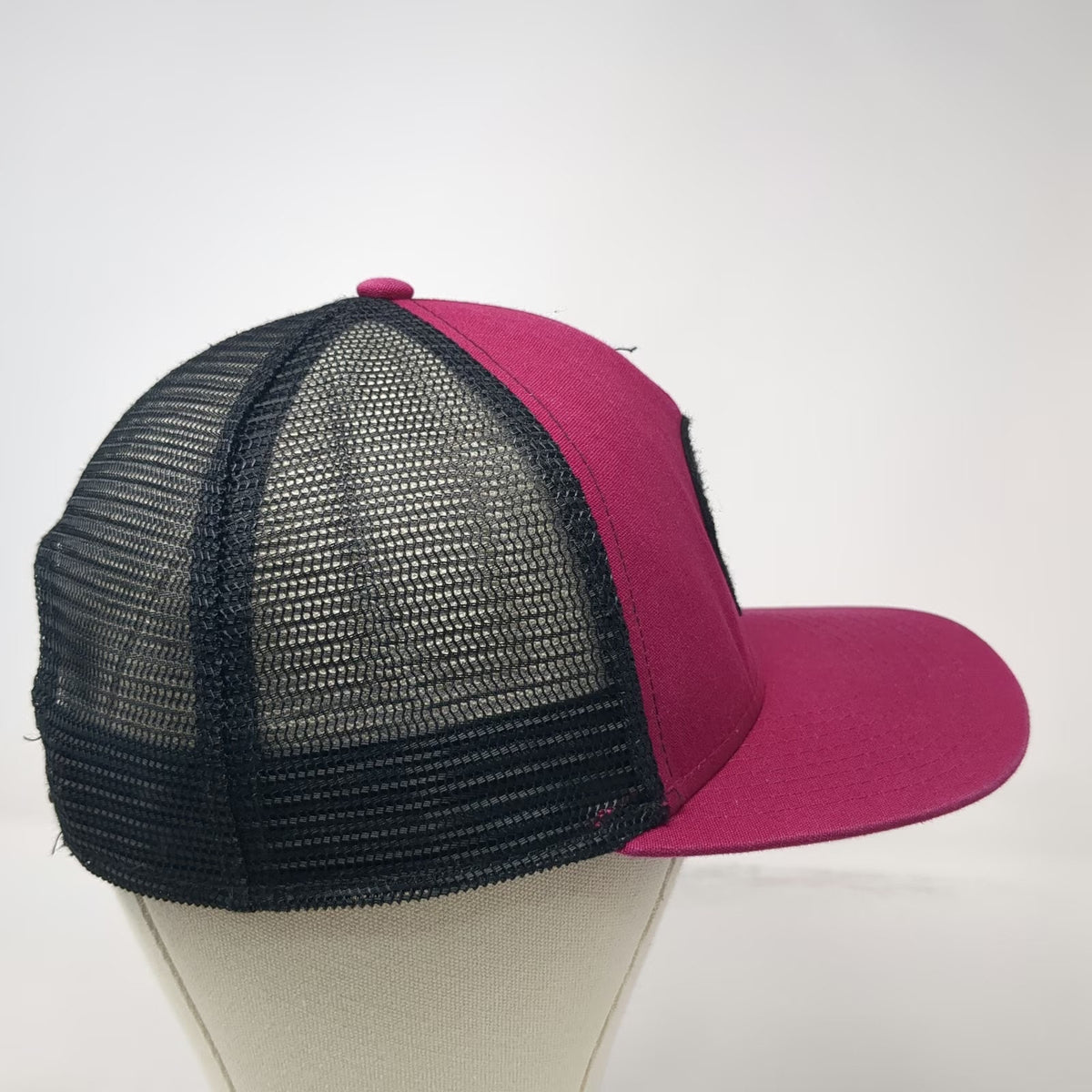 Red Rock Bicycle Co. Pink OSFM Trucker Hat Snapback Mesh Back Utah Gear Patch