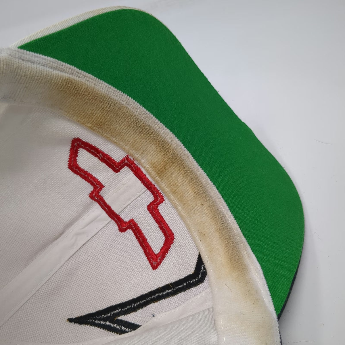 Kati Chevrolet Logo Shark Tooth Baseball Cap White Black One Size Hat Vintage