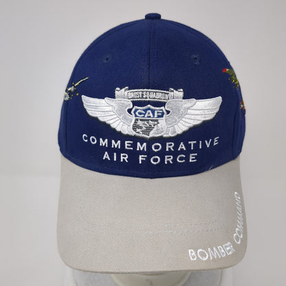 Commemorative Air Force Strapback Hat Blue One Size Bomber Command