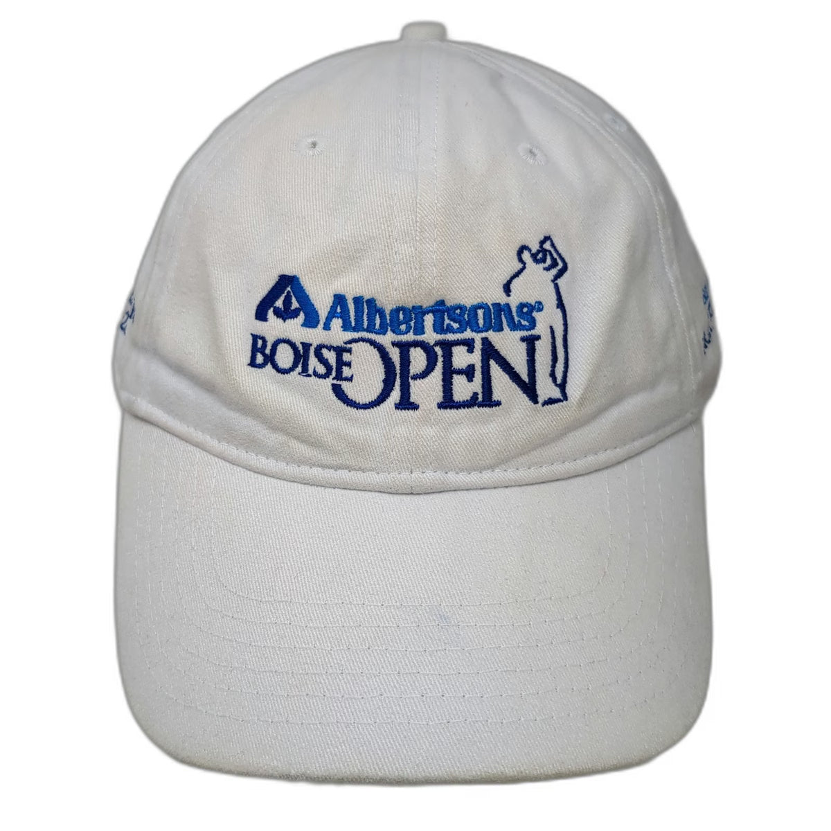 Ivory Baseball Cap White One Size Albertsons Boise Open 25th Anniversary Hat