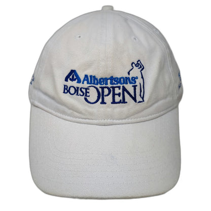 Ivory Baseball Cap White One Size Albertsons Boise Open 25th Anniversary Hat
