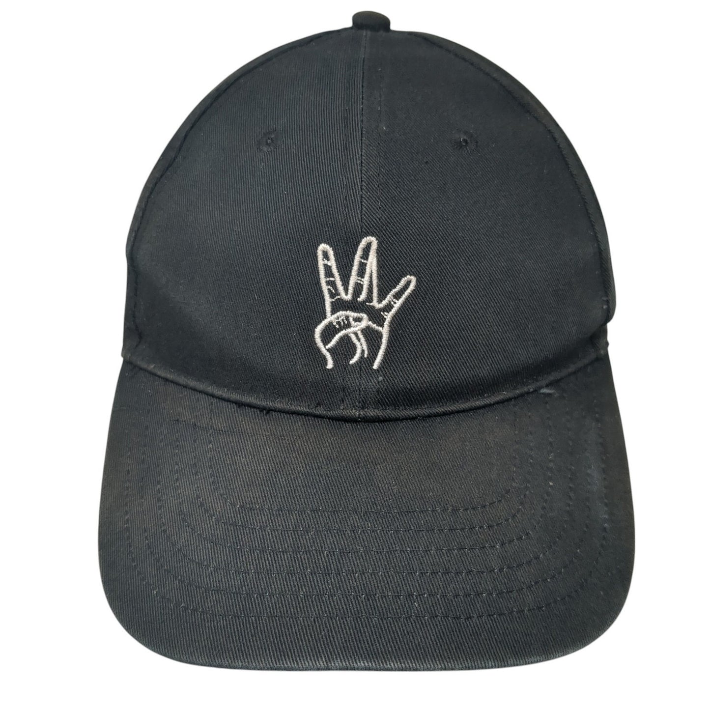 Hip-hop Hand Gesture Snapback Hat Black One Size Adjustable Forever 21