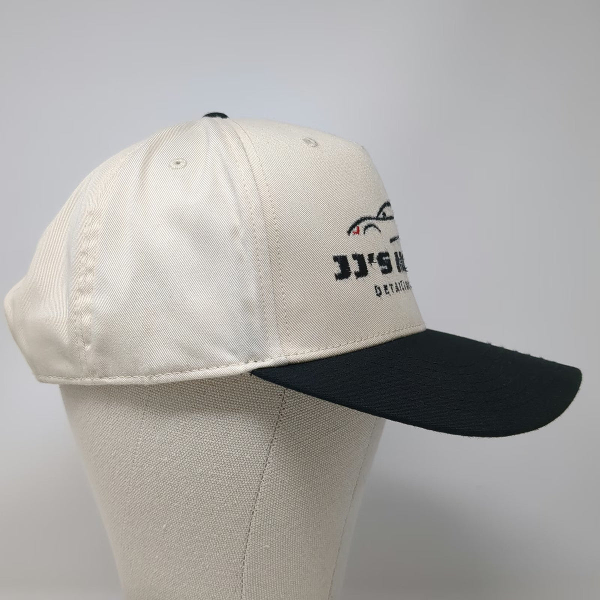 Otto 5 Panel Beige Black One Size JJ'S Mobile Detailing Service Snapback Hat