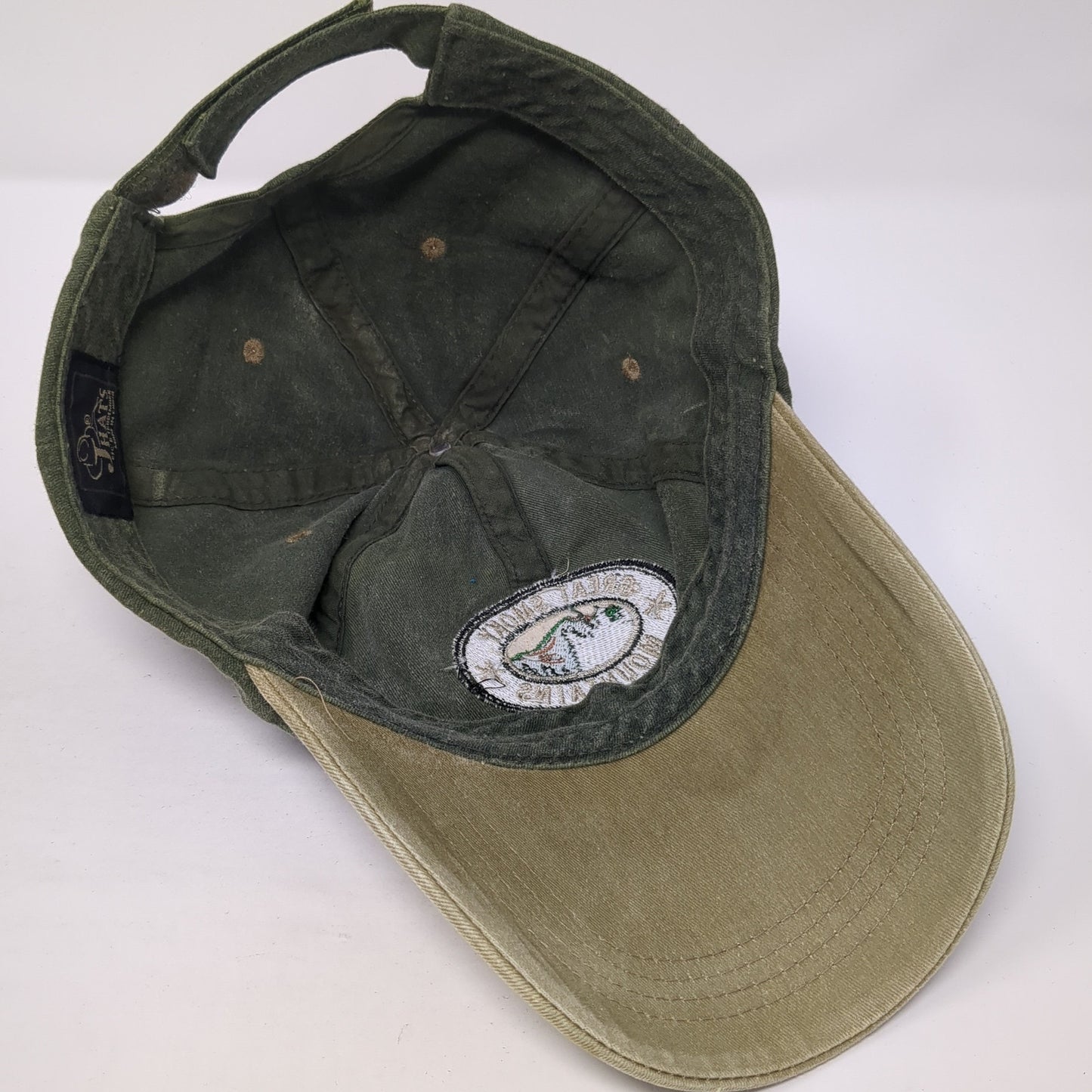 Great Smoky Mountains Strapback Hat Green One Size Adjustable Jhats