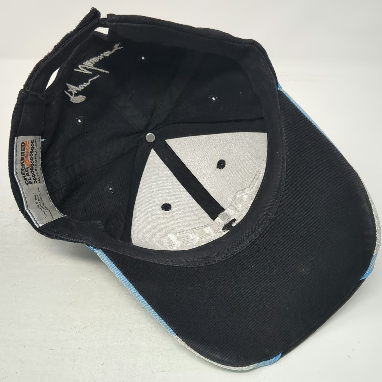 Alltel Racing 12 Ryan Newman Black Baseball Cap One Size Checkered Flag Hat