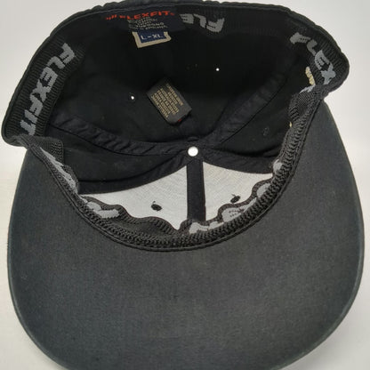 Flexfit Baseball Cap Black XL Snow Sculpture Budweiser Breckenridge Hat Logo
