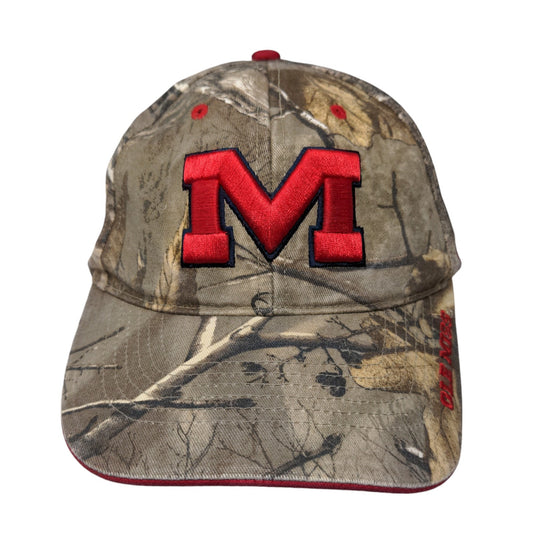 Ole Miss Rebels Strapback Camo Hat Size OS Embroidered Logo NCAA '47 Brand