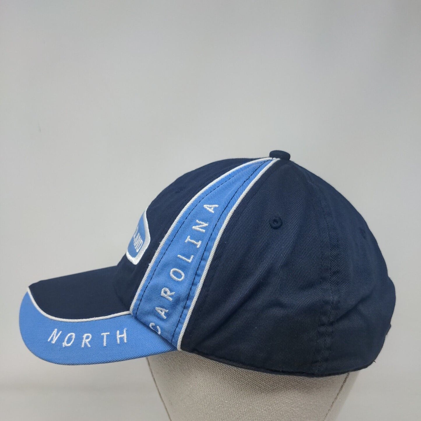 Topsail Island North Carolina Strapback Hat Blue OSFA Embroidered Bio-Domes