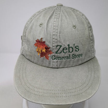 KNP Headgear Zeb's General Store Baseball Cap Green One Size Slideback Leaf Hat