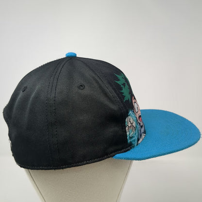 My Hero Academia Izuku Midoriya Anime 5 Panel Black Blue One Size Snapback Hat