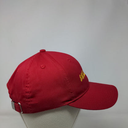 Skillets Slideback Hat Red One Size Solid Embroidered Port Authority