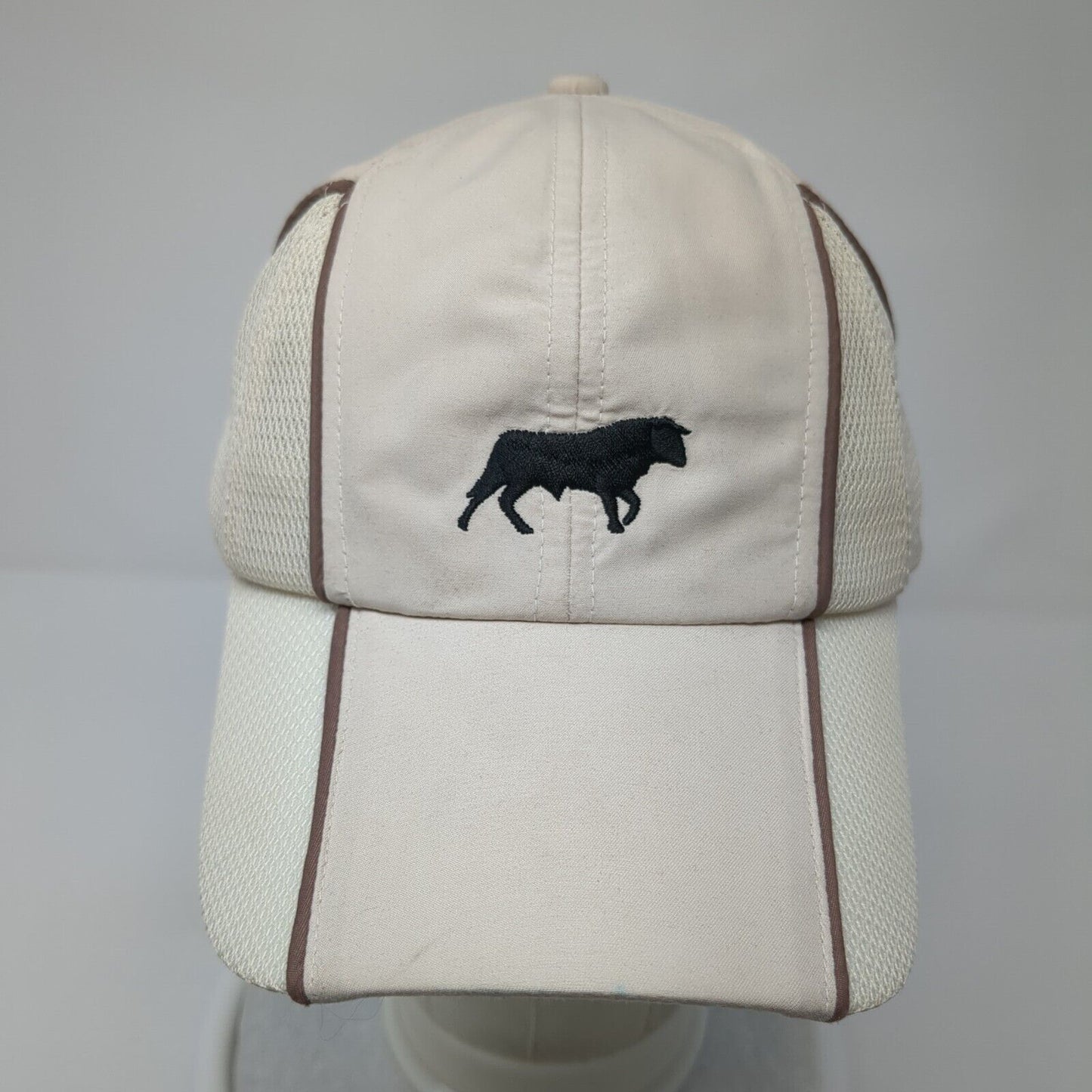 Gabriel Feliu Pedro SL Strapback Hat Tan 57cm Adjustable Embroidered Breathable