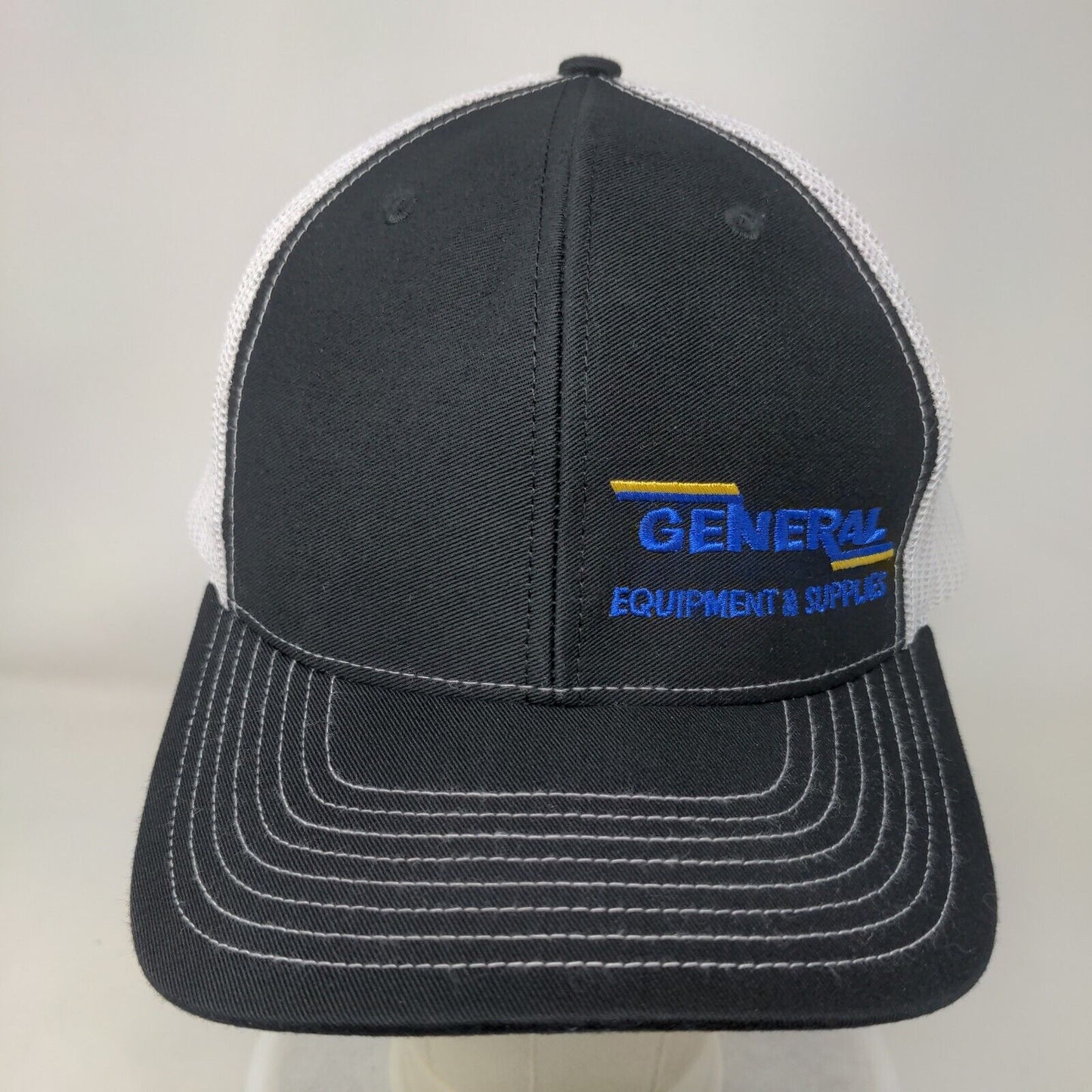 General Equipment Supplies Snapback Mesh Back Trucker Hat Black One Size