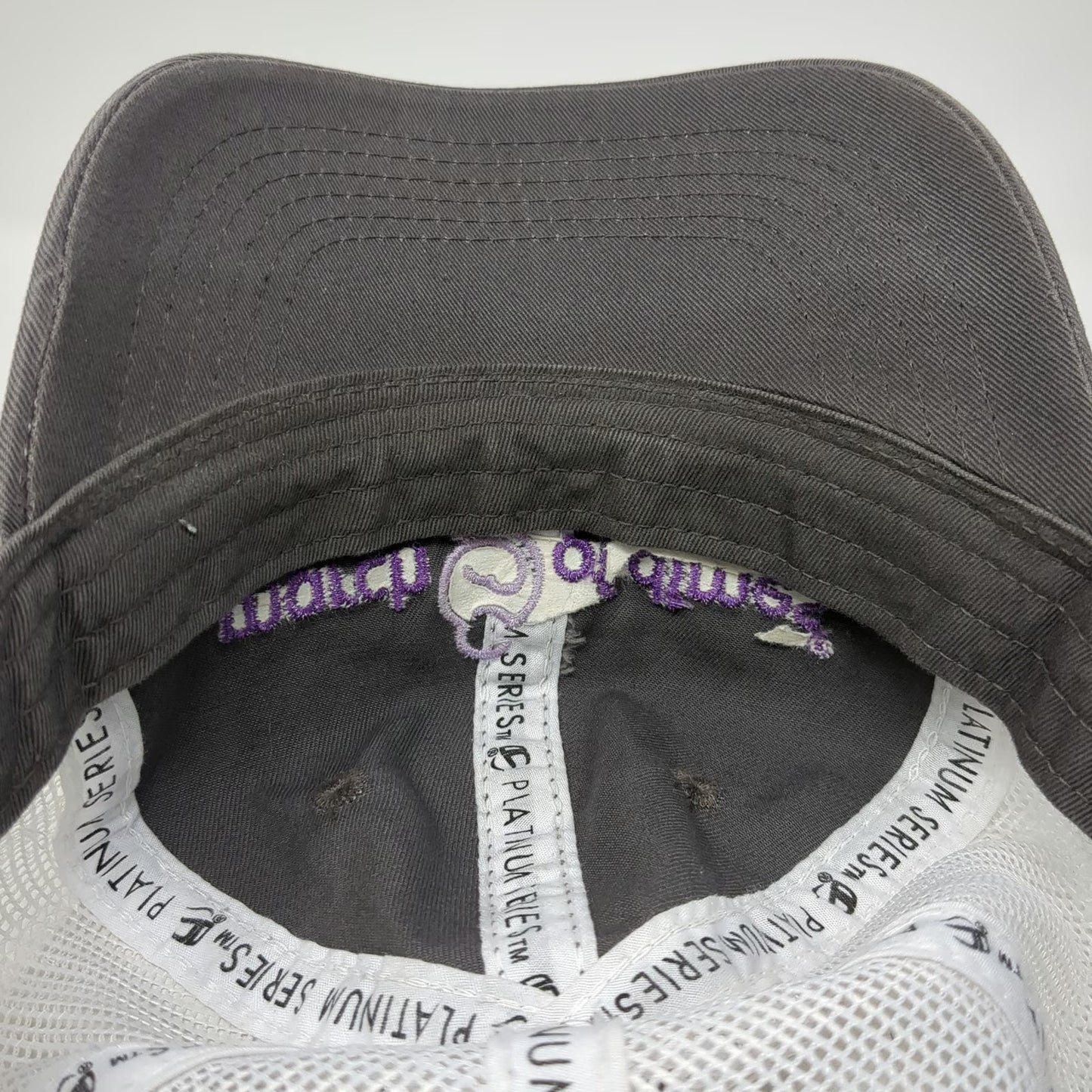 Outdoor Cap Baseball Cap Gray White One Size March of Dimes Mesh Strapback Hat