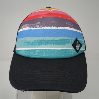 The Color Run Snapback Mesh Back Trucker Hat Multi One Size Striped