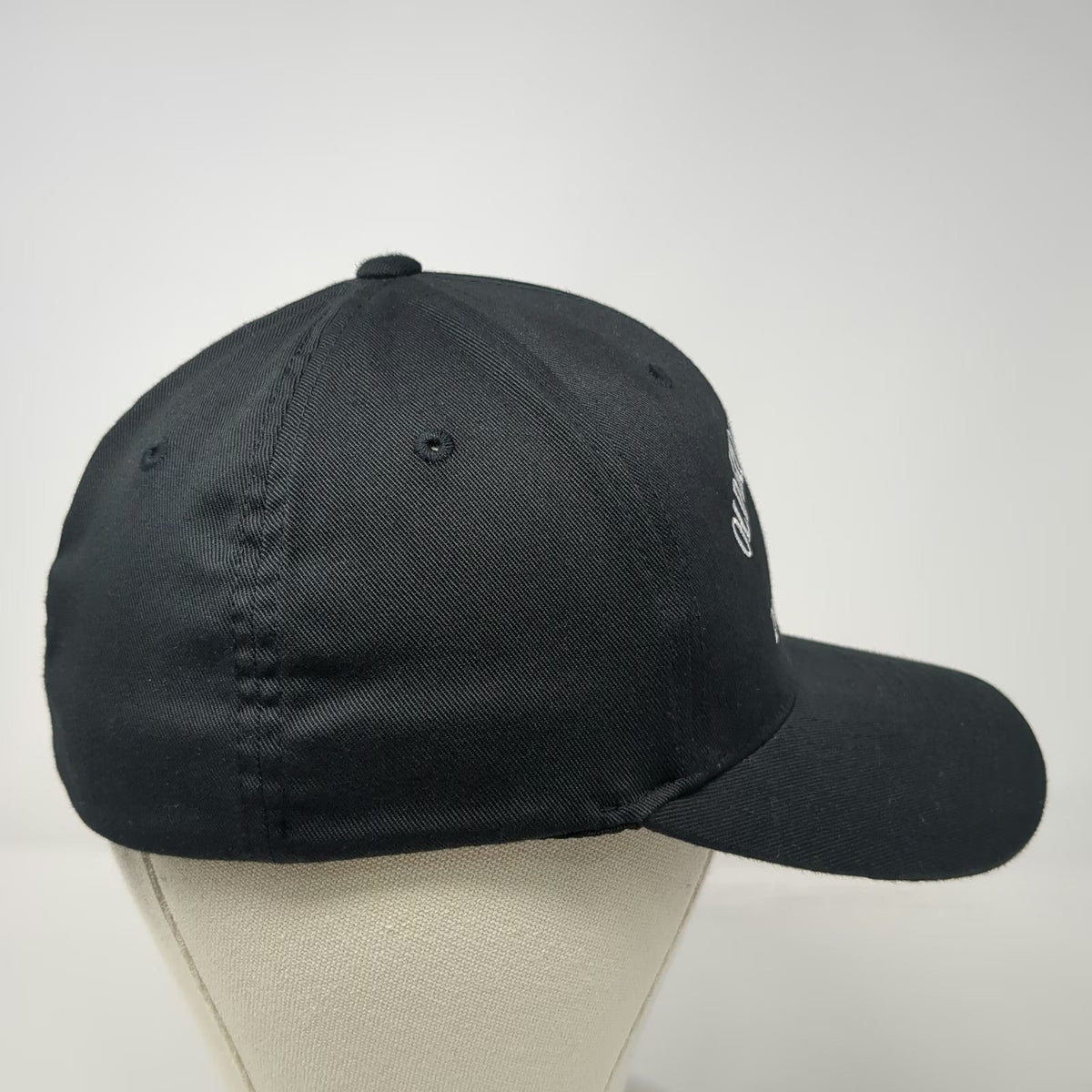 Port Authority Baseball Cap Black M Old Skool Choppers Skull Flexfit Hat 208 ID