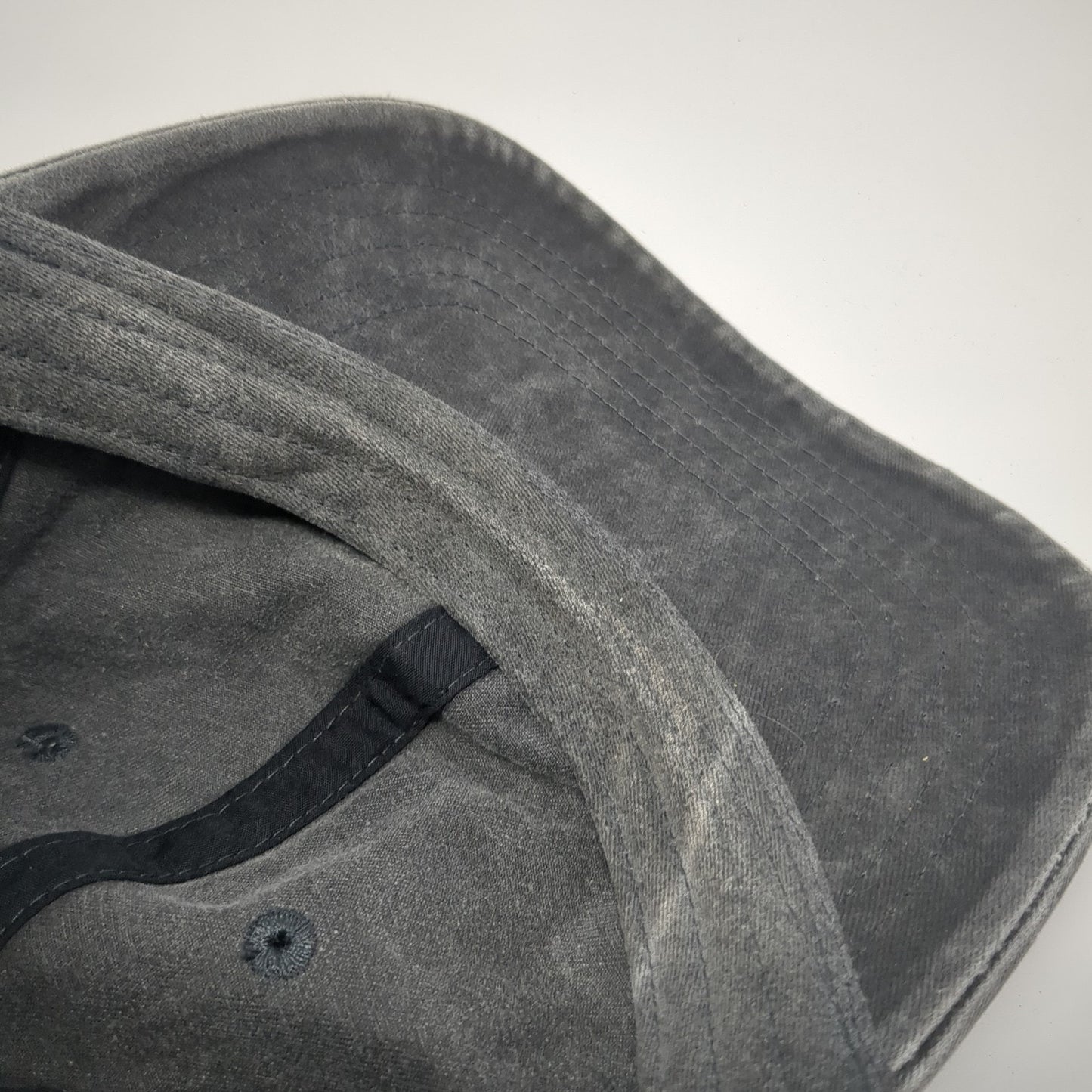 Unbranded Slideback Baseball Cap Gray One Size Adjustable 6 Panel Blank
