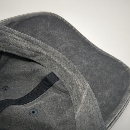 Unbranded Slideback Baseball Cap Gray One Size Adjustable 6 Panel Blank