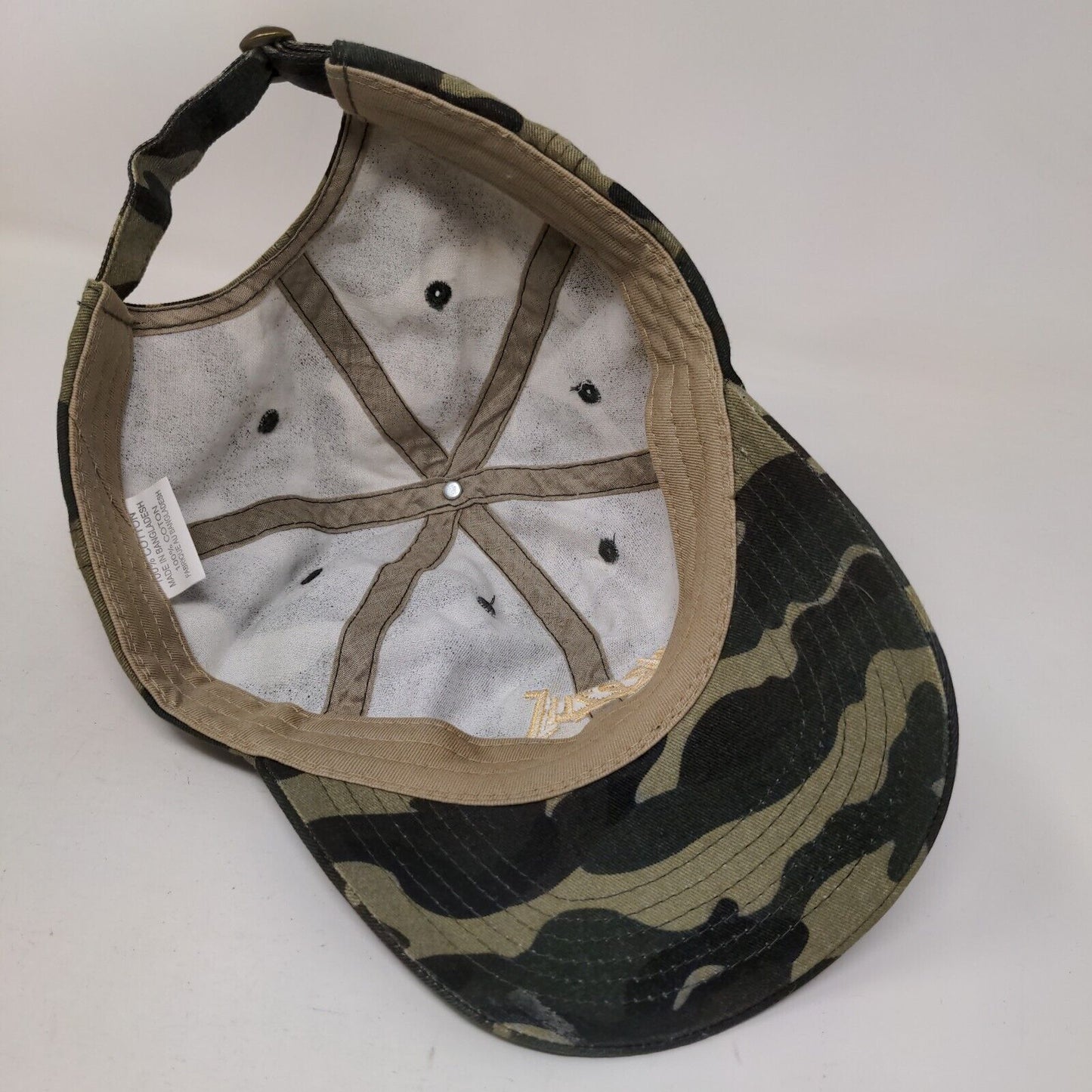 Yeezus Slideback Hat Camouflage One Size Adjustable Embroidered 6 Panel Cotton