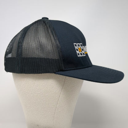 Pacific Headwear Trucker Hat Blue OSFM Hat Merrick Business Logo Mesh Snapback