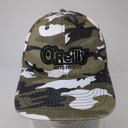 O'Reilly Auto Parts Strapback Hat Camouflage One Size Adjustable 6 Panel