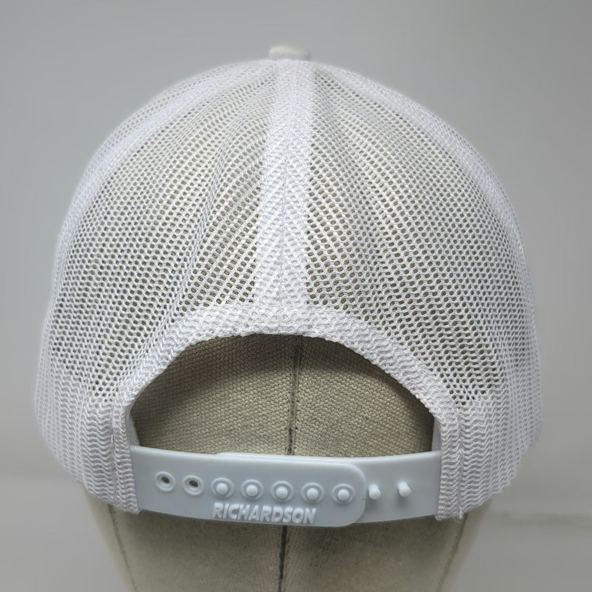 Richardson Trucker Hat White OSFM Rock & Armor Physical Therapy Mesh Snapback