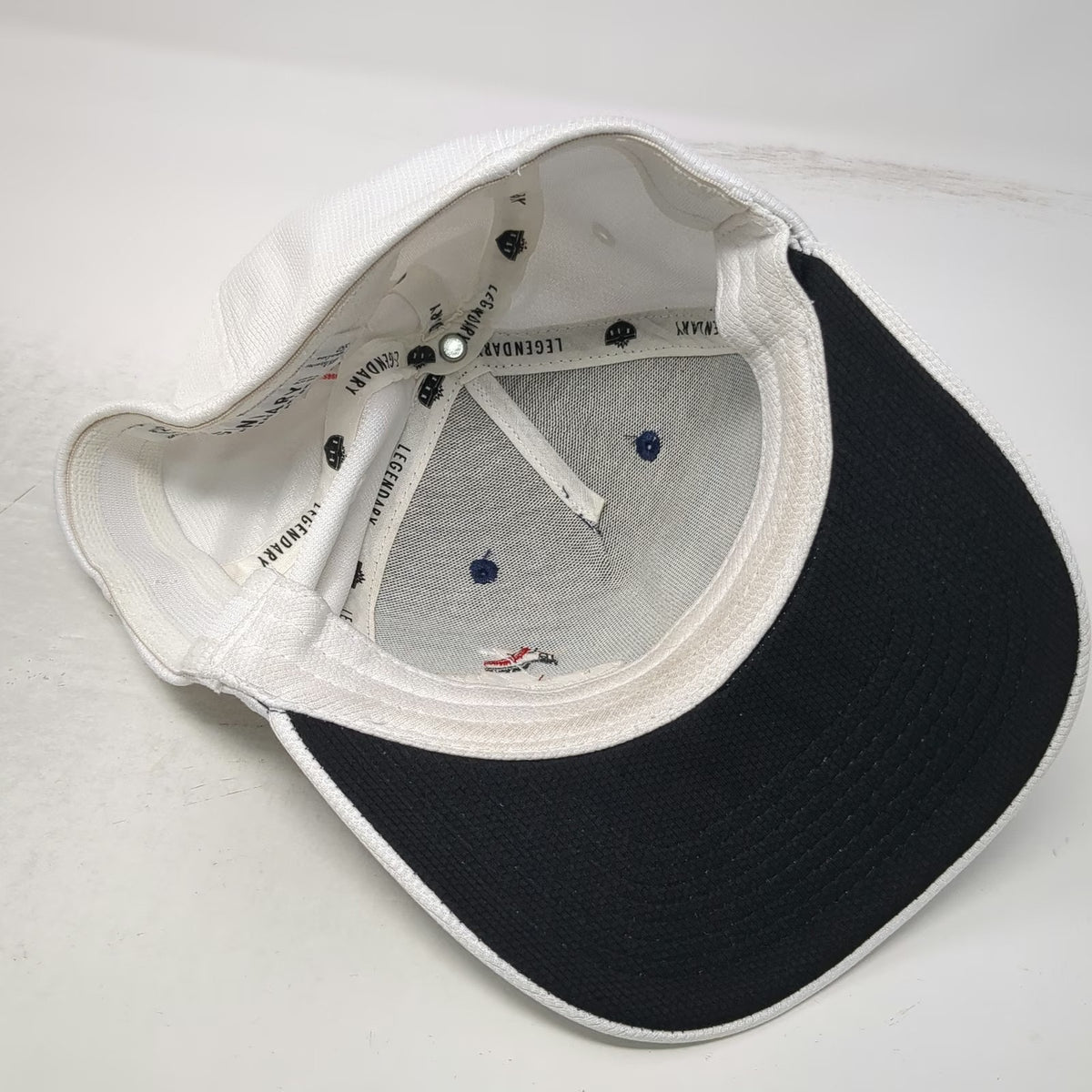 Legendary 5 Panel White Blue One Size Shadow Valley Golf Course EST 1973 hat