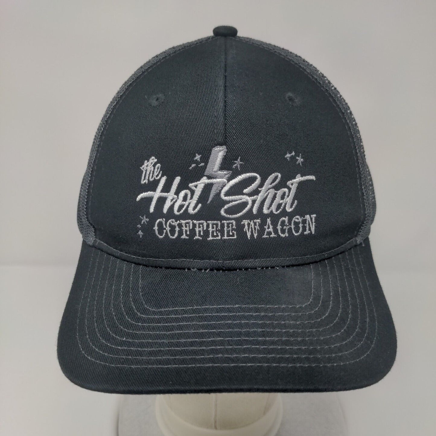 The Hot Shot Coffee Wagon Snapback Trucker Hat Black One Size Port Authority