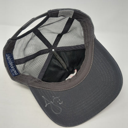 Elephant Snapback Trucker Hat Gray One Size Adjustable Mesh Back Paramount