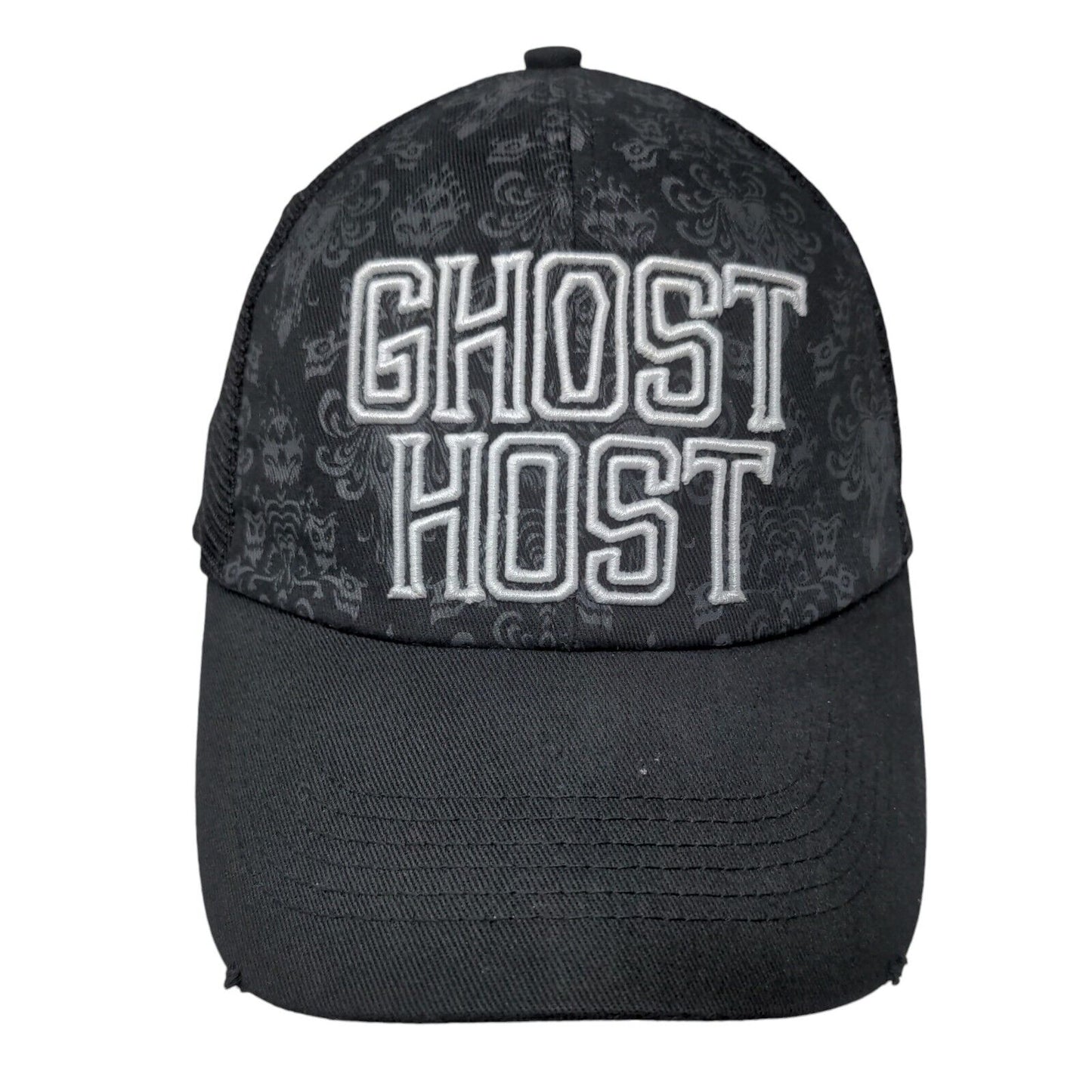 Ghost Host Snapback Trucker Hat Black Adult The Haunted Mansion Disney