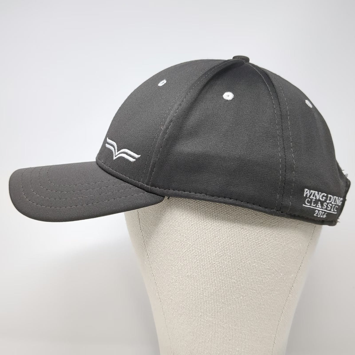 Pukka Baseball Cap Gray One Size Wing Ding Classic 2014 Wing Logo Strapback Hat
