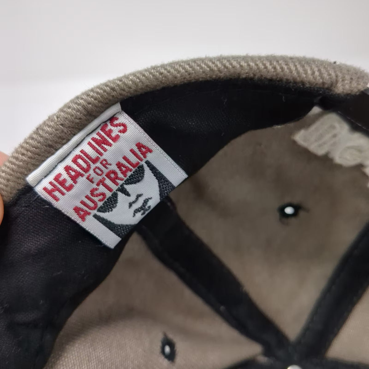 Headlines for Australia Snapback Hat Gray One Size Embroidered Kangaroo Koala