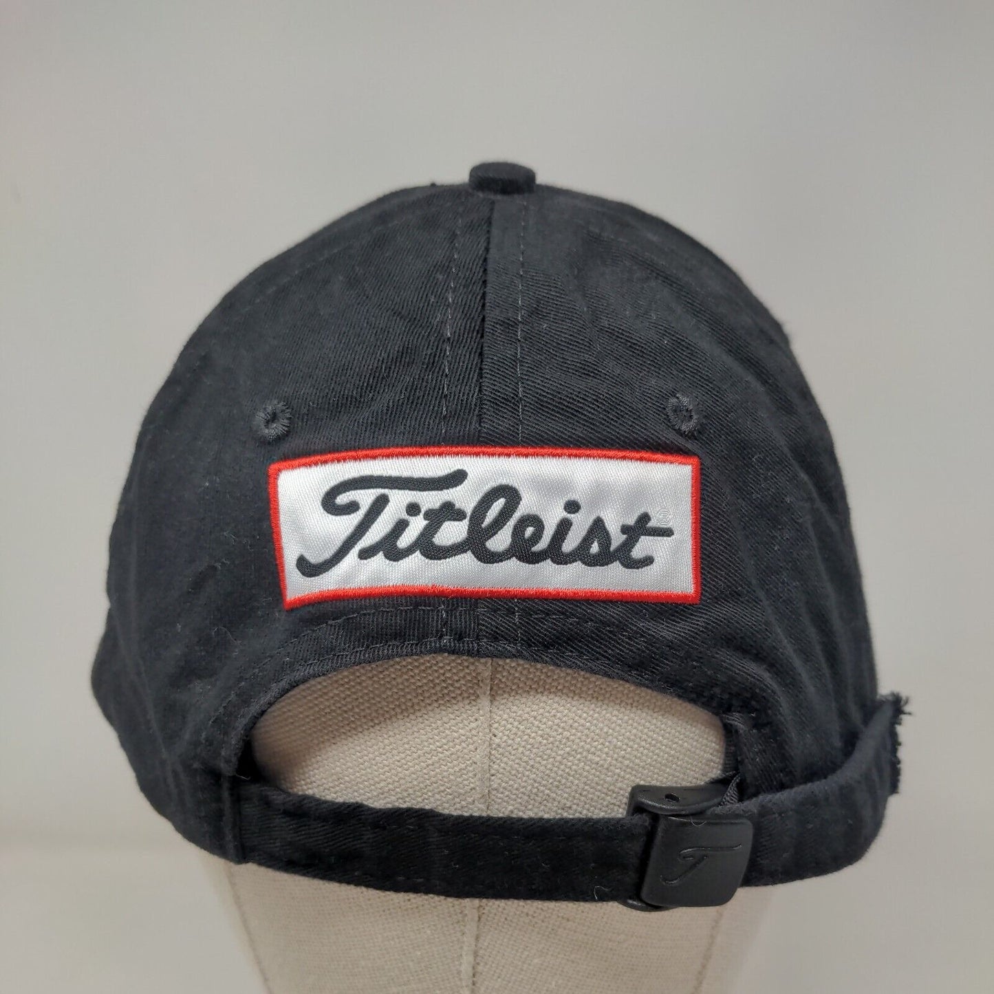 Titleist Slideback Hat Black One Size Embroidered FJ Pro V1 6 Panel