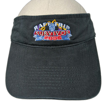 Port & Company Visor Black One Size Raft Trip Survivor 2006 Hat Embroidered