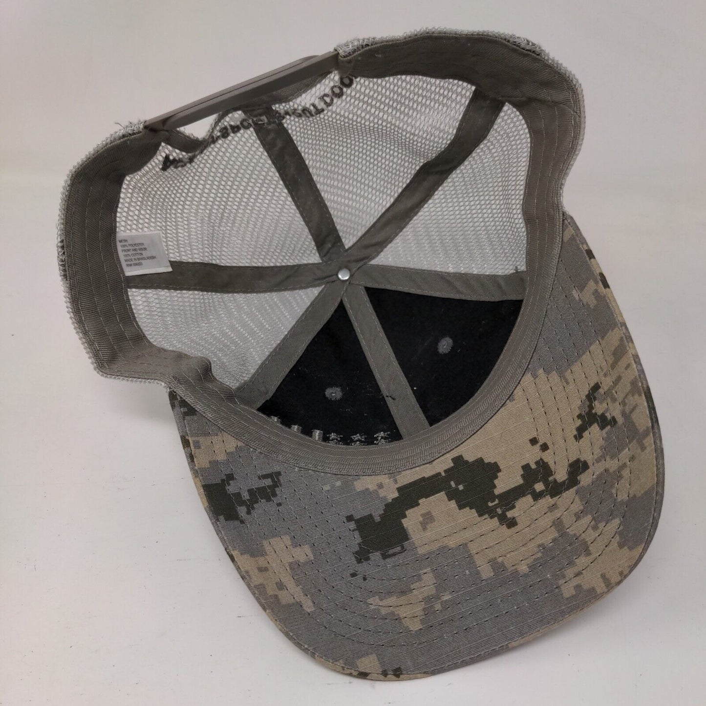 USA Flag Snapback Trucker Hat Camouflage OS Patriotic Academy Sports Outdoor