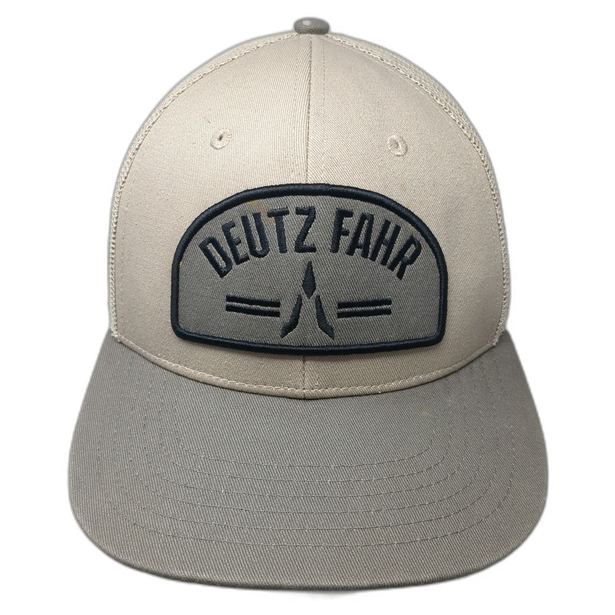 Deutz-Fahr Trucker Hat Beige One Size Snapback Mesh Patch Agriculture Tractor