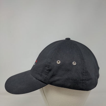 FL Florida Slideback Hat Black OSFA Adjustable Embroidered Vented Holes 6 Panel