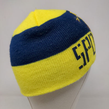 Nickelodeon Toddler Boys Knit Beanie Hat Yellow 100% Acrylic Embroidered