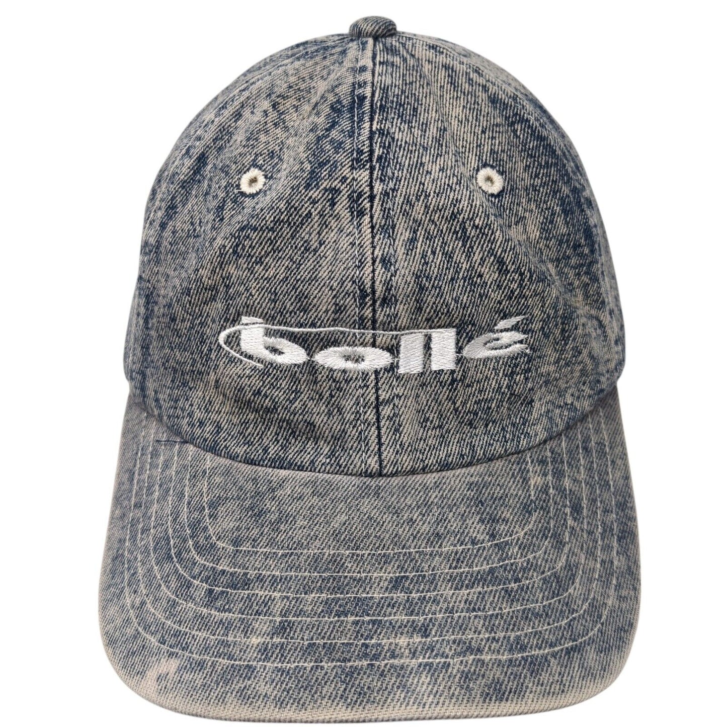 Bolle Slideback Hat Blue One Size Adjustable Embroidered Denim 6 Panel