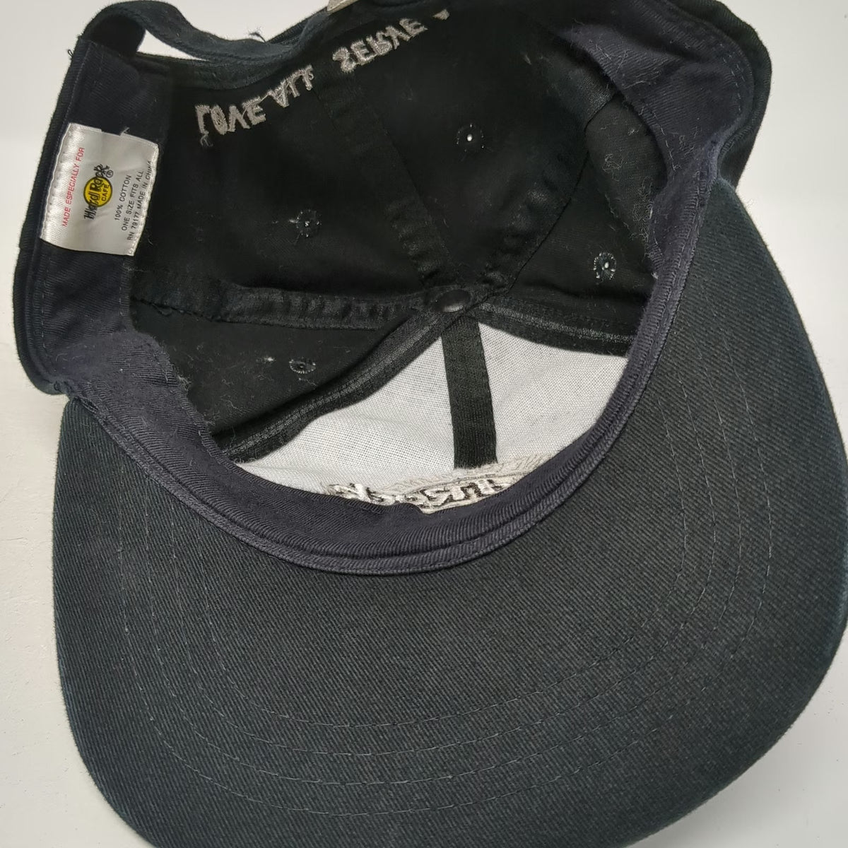 Hard Rock Cafe Baseball Cap Black One Size Gatlinburg Slideback Hat Love All