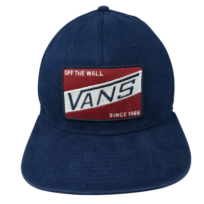Vans Off The Wall Patch Snapback Hat Blue One Size 6 Panel Vent Holes
