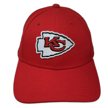 Kansas City Chiefs NFL New Era Red One Size Cap Hat Strapback Embroidered Logo