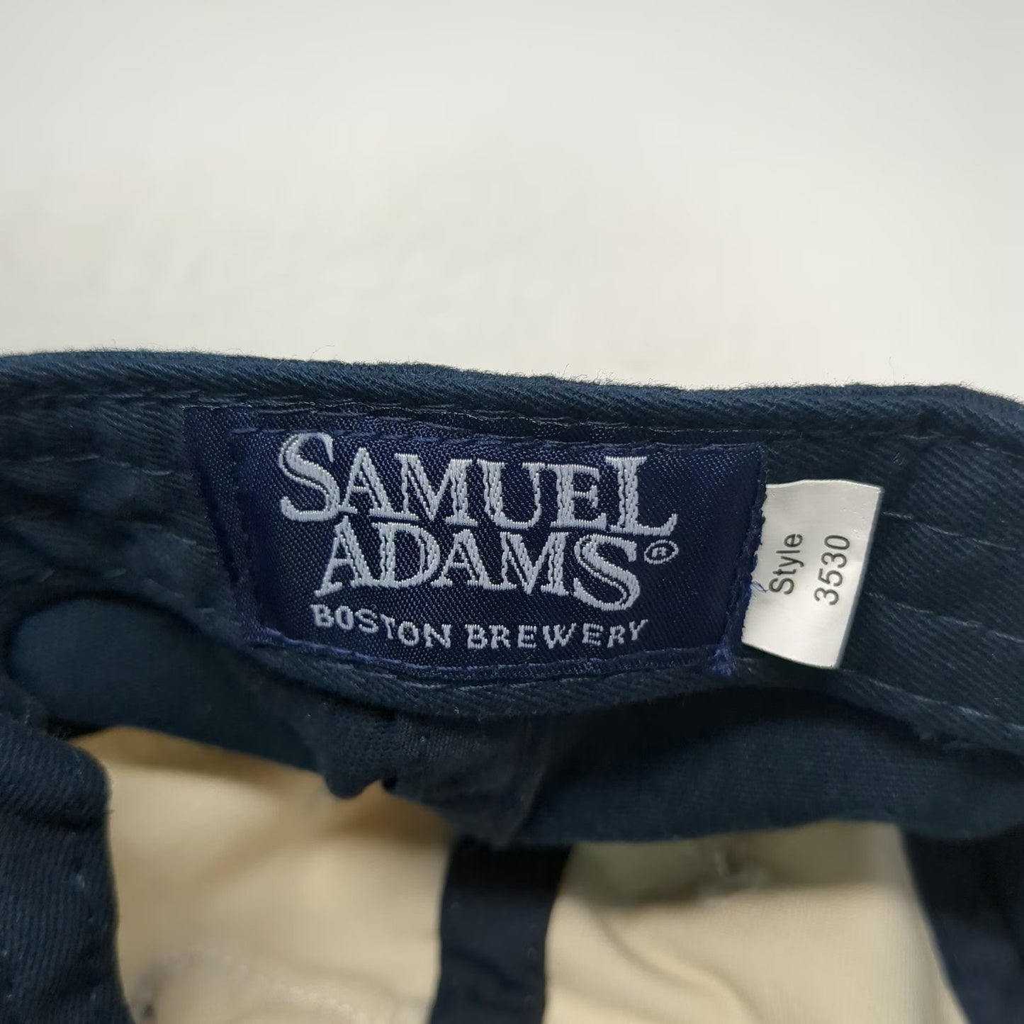 Samuel Adams Baseball Cap Blue One Size Patch Boston MA Slideback Beer Logo Hat